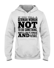 GERMAN WOMAN FUNNY Hooded Sweatshirt thumbnail