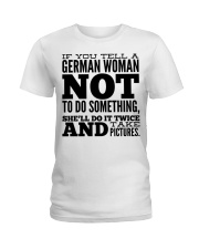 GERMAN WOMAN FUNNY Ladies T-Shirt thumbnail