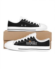 TEAM GERMANY LIFETIME MEMBER Men's Low Top White Shoes inside-left-outside-left