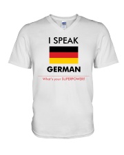 I SPEAK GERMAN V-Neck T-Shirt thumbnail