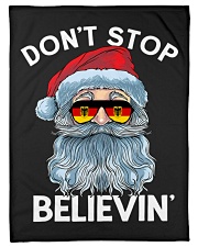 DON'T STOP BELIEVIN' Fleece Blanket tile
