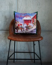 GERMAN MERRY CHRISTMAS Square Pillowcase aos-pillow-square-front-lifestyle-04