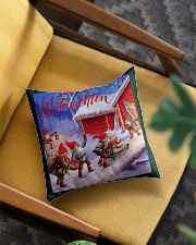 GERMAN MERRY CHRISTMAS Square Pillowcase aos-pillow-square-front-lifestyle-07
