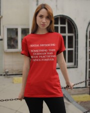 SOCIAL DISTANCING SOMETING THIS GERMAN Classic T-Shirt apparel-classic-tshirt-lifestyle-19