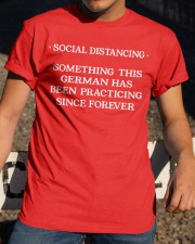 SOCIAL DISTANCING SOMETING THIS GERMAN Classic T-Shirt apparel-classic-tshirt-lifestyle-28