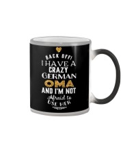 BACK OFF I HAVE A CRAZY GERMAN OMA Color Changing Mug thumbnail