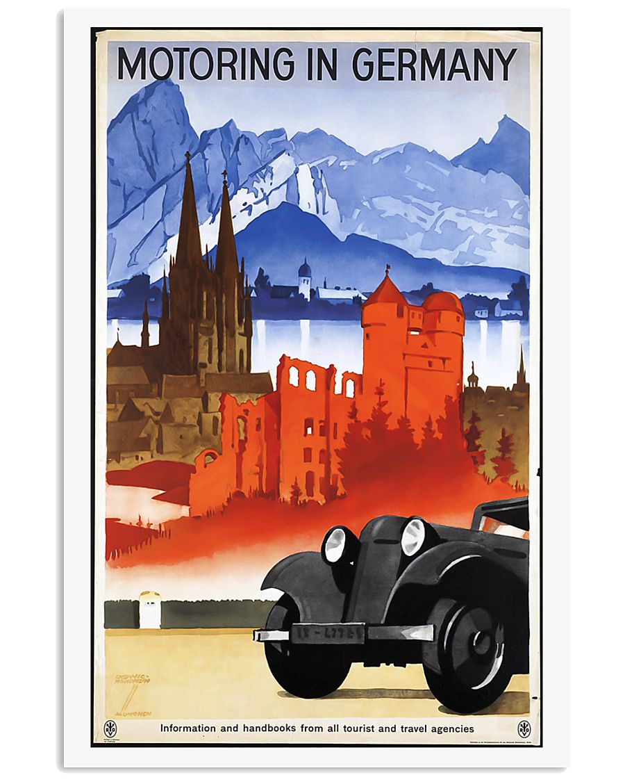 GERMAN VINTAGE POSTER 11x17 Poster