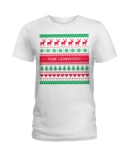 GERMAN MERRY CHRISTMAS Ladies T-Shirt thumbnail