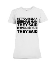 GET YOURSELF GERMAN MAN FUNNY Premium Fit Ladies Tee thumbnail