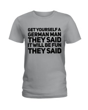 GET YOURSELF GERMAN MAN FUNNY Ladies T-Shirt front