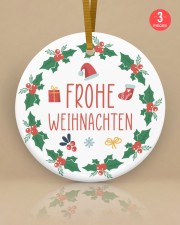 FROHE WEIHNACHTEN MERRY CHRISTMAS Circle ornament - 3 pieces (porcelain) custom-circle-ornament-3-pieces-porcelain-lifestyle-07
