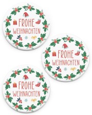 FROHE WEIHNACHTEN MERRY CHRISTMAS Circle ornament - 3 pieces (porcelain) front