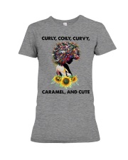 Curly coily curvy Premium Fit Ladies Tee thumbnail