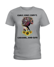 Curly coily curvy Ladies T-Shirt thumbnail