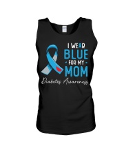 I wear blue for my mom Unisex Tank thumbnail