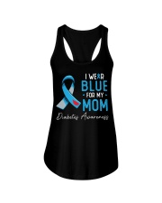 I wear blue for my mom Ladies Flowy Tank thumbnail
