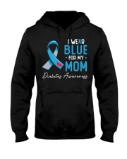I wear blue for my mom Hooded Sweatshirt thumbnail