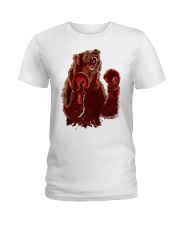 bear boxing Ladies T-Shirt front