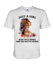 Native blood V-Neck T-Shirt thumbnail