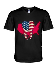 Dentist america V-Neck T-Shirt tile