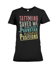 Tattooing saved me Premium Fit Ladies Tee thumbnail