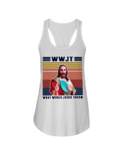 What would Jesus throw Ladies Flowy Tank thumbnail