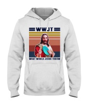 What would Jesus throw Hooded Sweatshirt thumbnail