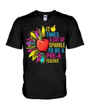 Pre K teacher V-Neck T-Shirt thumbnail
