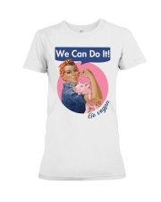Go vegan Premium Fit Ladies Tee tile