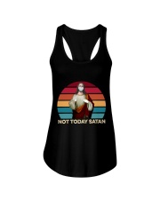 Not today satan Ladies Flowy Tank thumbnail
