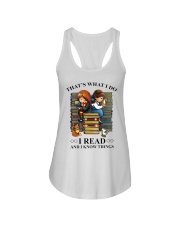 I read and i know things Ladies Flowy Tank tile