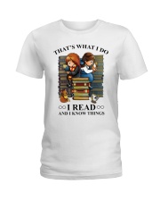 I read and i know things Ladies T-Shirt front