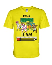 Pre K team V-Neck T-Shirt thumbnail
