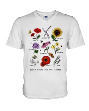 Bloom where you are planted V-Neck T-Shirt thumbnail