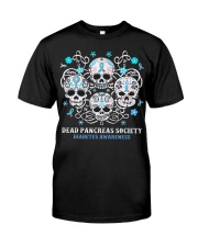 Diabetes skull Classic T-Shirt front