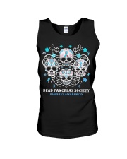 Diabetes skull Unisex Tank tile