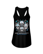 Diabetes skull Ladies Flowy Tank tile