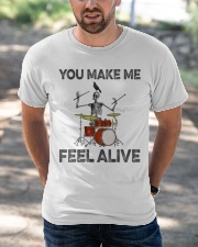 Drum make me feel alive Classic T-Shirt apparel-classic-tshirt-lifestyle-front-50