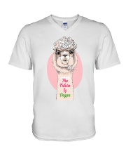 Future is vegan V-Neck T-Shirt tile