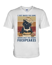 Fucupcakes V-Neck T-Shirt thumbnail