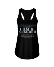 I am a teacher Ladies Flowy Tank thumbnail