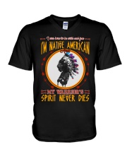 Spirit never die V-Neck T-Shirt tile