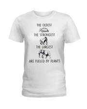 Fueled by plant Ladies T-Shirt front
