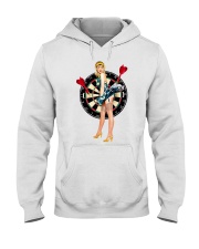 Darts and girl Hooded Sweatshirt thumbnail