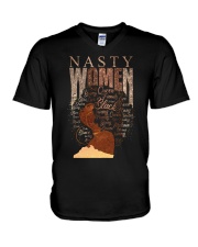 Nasty women V-Neck T-Shirt tile