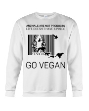 Go vegan Crewneck Sweatshirt thumbnail