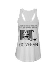 Go vegan Ladies Flowy Tank thumbnail
