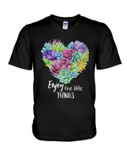 Enjoy the little thing V-Neck T-Shirt thumbnail