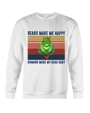 Bears make me happy Crewneck Sweatshirt thumbnail
