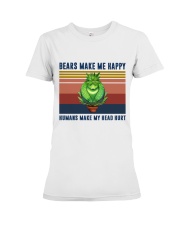 Bears make me happy Premium Fit Ladies Tee thumbnail